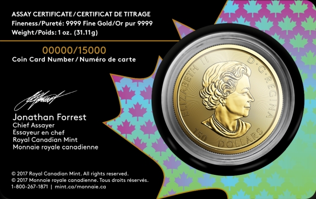 Goldmünze im Blister kaufen - 150 Jahre Voyageur 