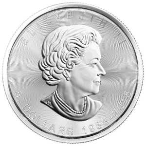 1 oz Maple Leaf 2018 Silbermuenze Jubilaeumsausgabe 30 Jahre Rueckseite